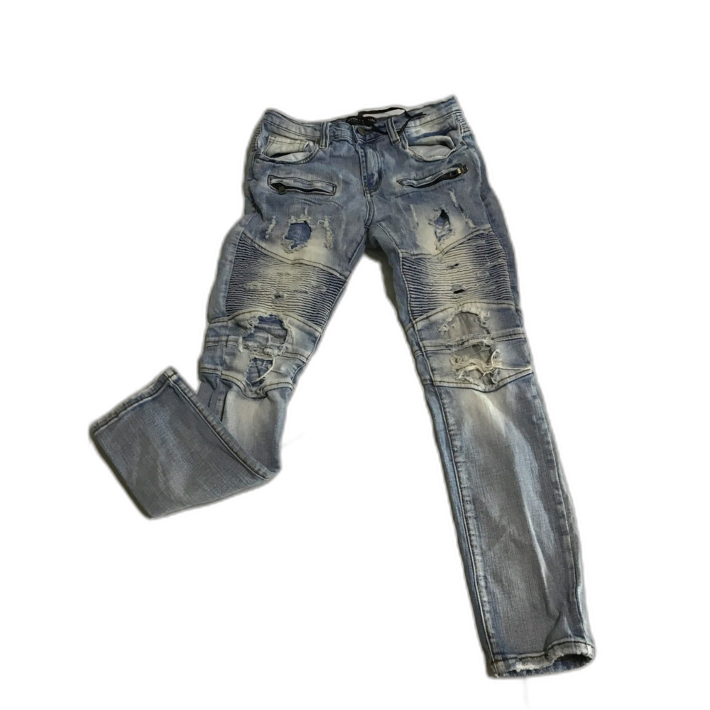 Supply & Demand Boys Distressed Blue Jeans Size 18
